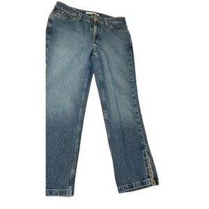 Vintage Tommy Hilfiger Women's Denim Jeans Cropped Capri Ankle Accent Sz 2